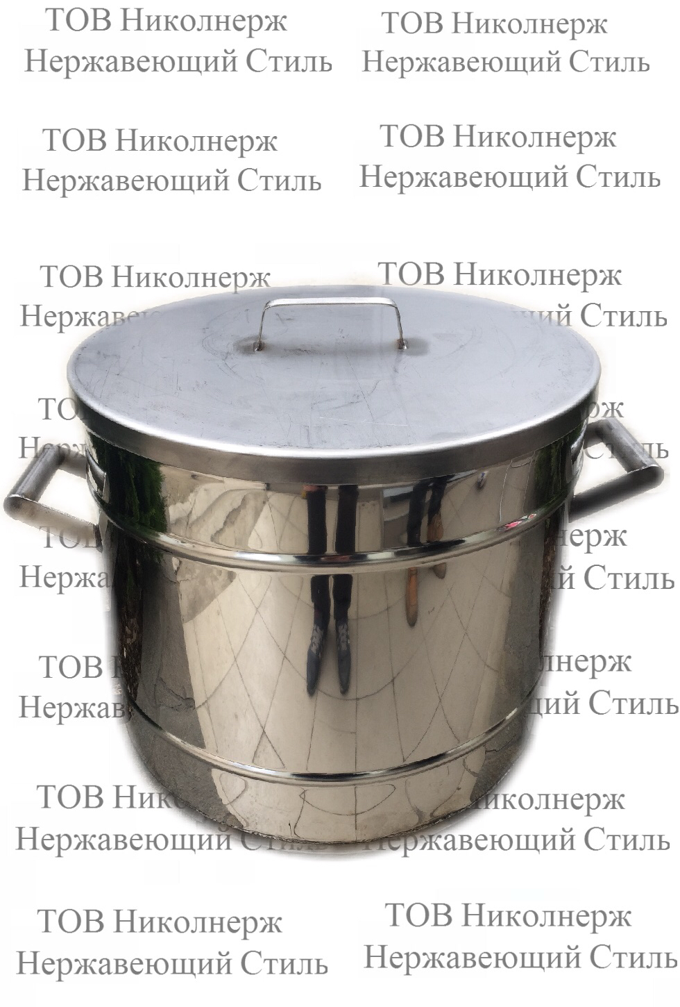 Каструлі з нержавійки 10.15.25.35.50 літрів